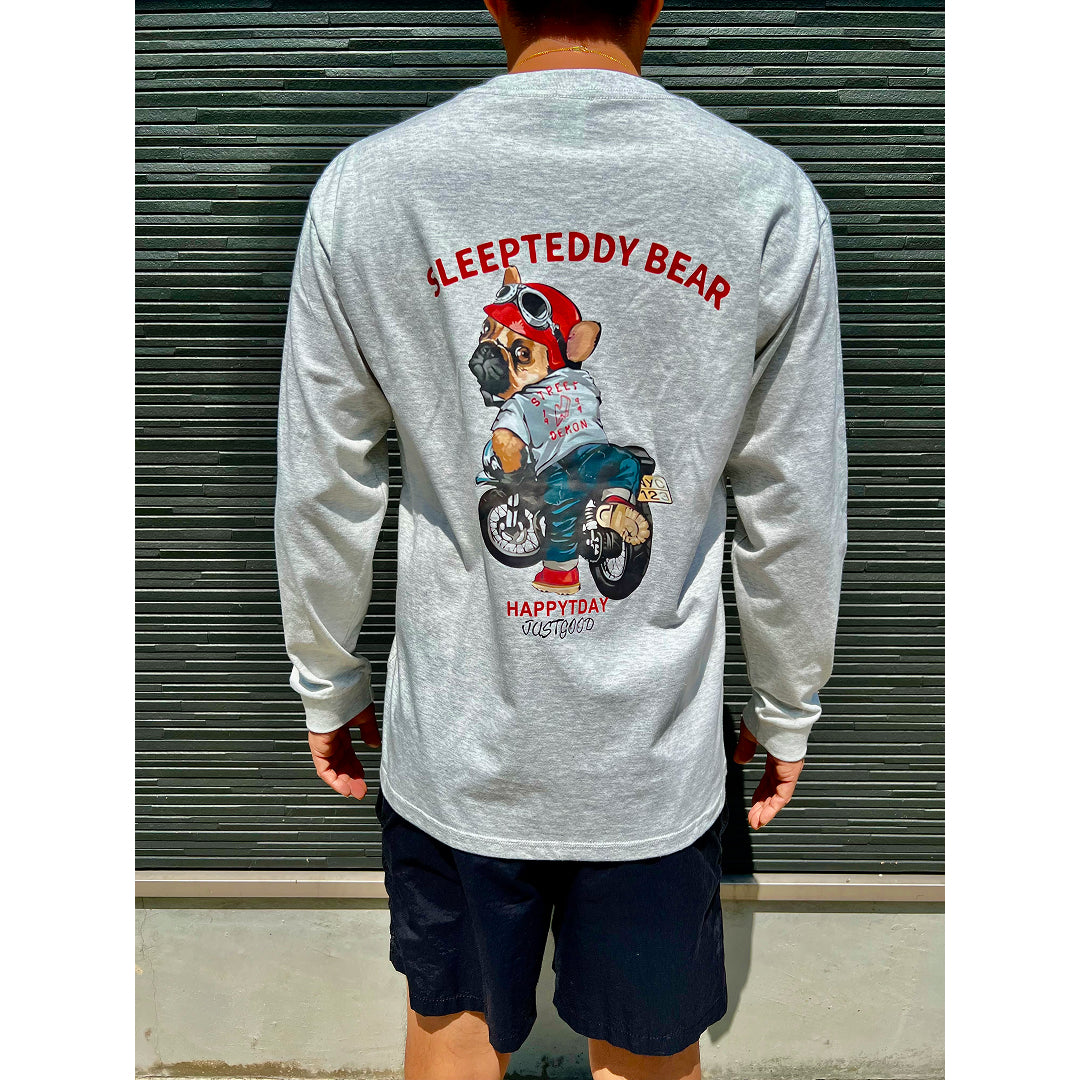 バイカー長袖Tシャツ