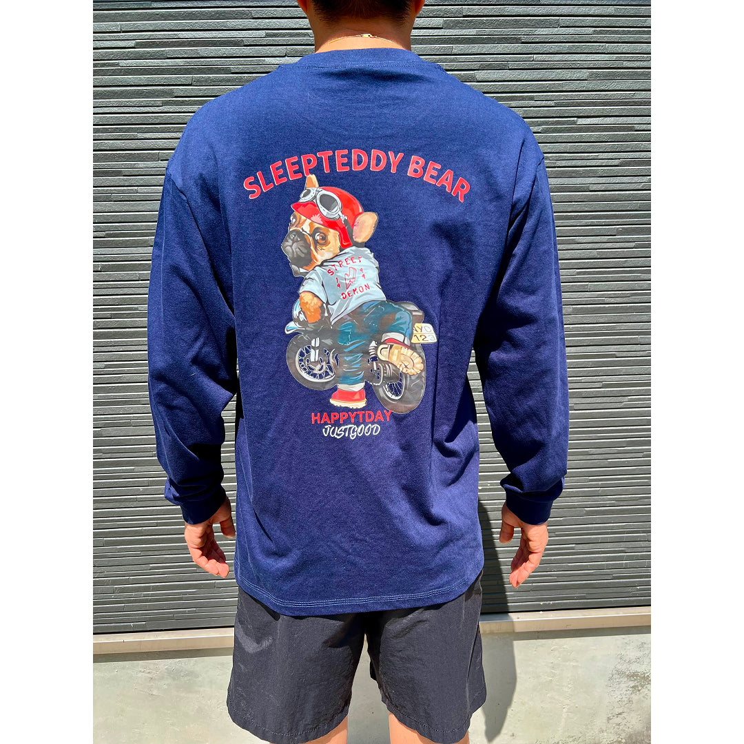 バイカー長袖Tシャツ