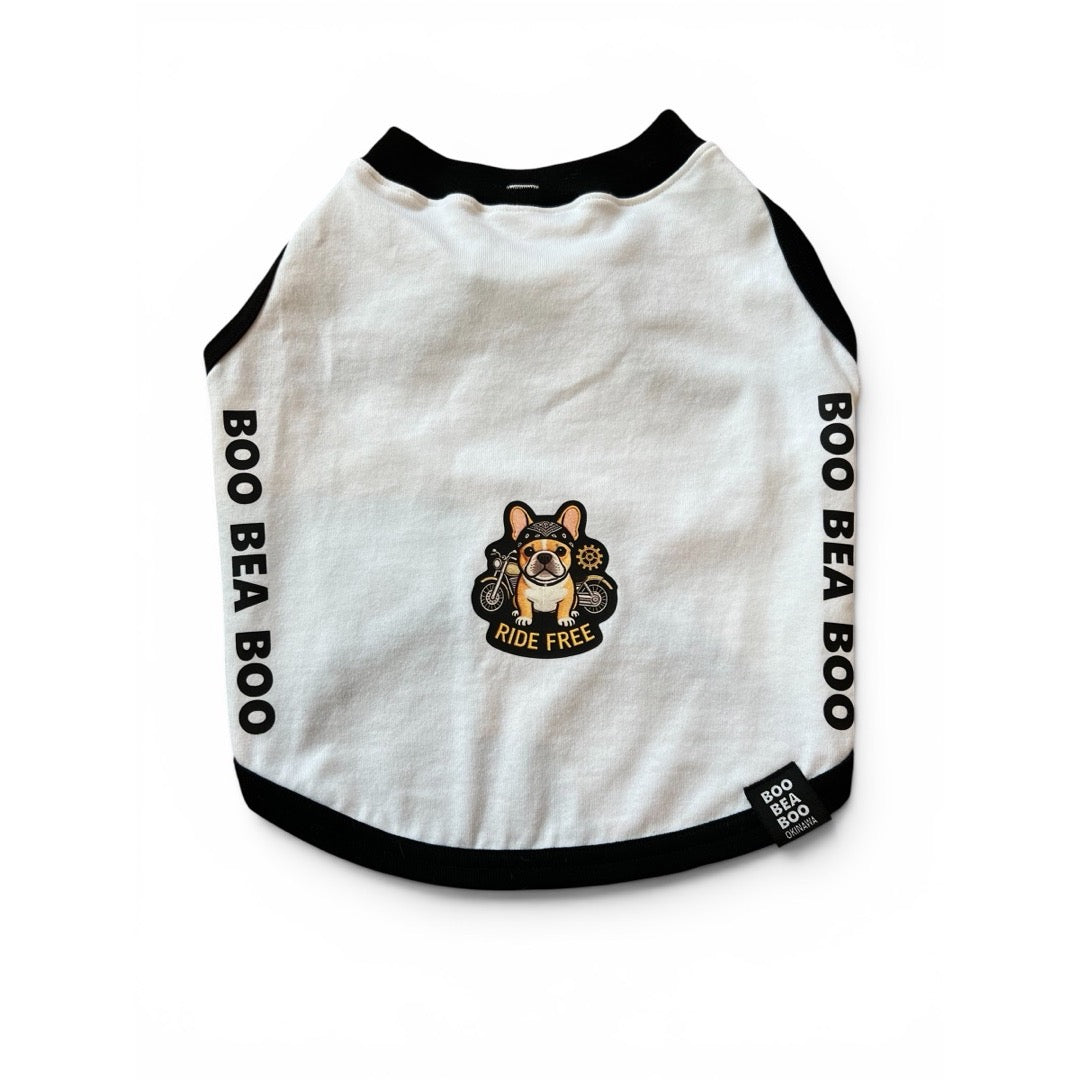 バイクフレンチノースリーブTシャツ