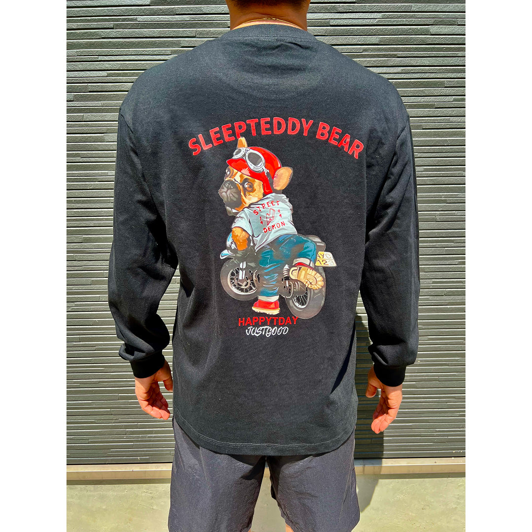 バイカー長袖Tシャツ